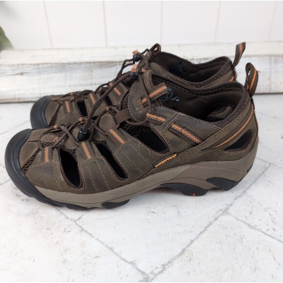 Keen Men’s Arroyo II Waterproof Brown Leather Hiking Sandals Size 9.5 Round Toe main image 4